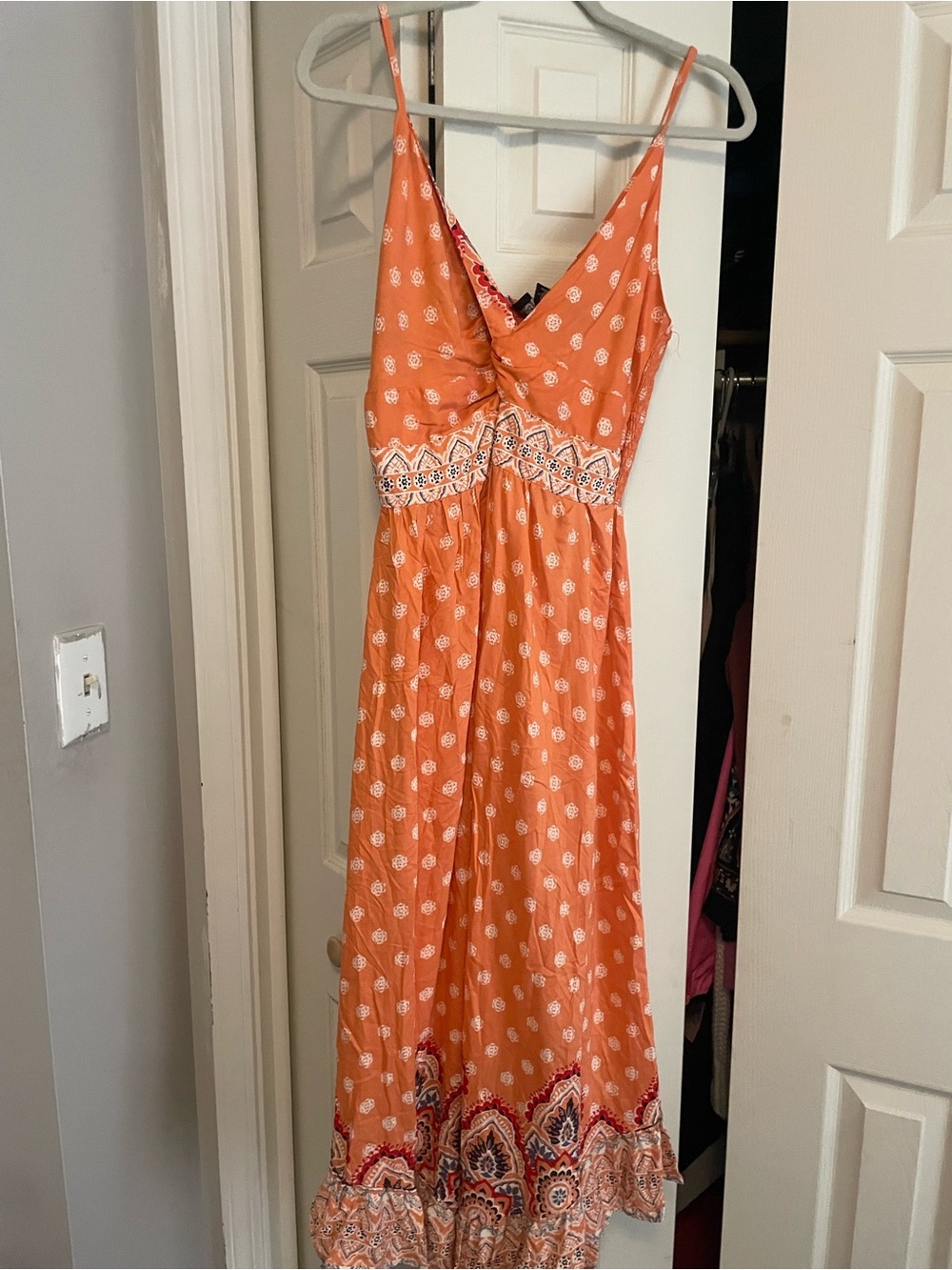 NWT Angie Maxi Dress/ Coral/ Large